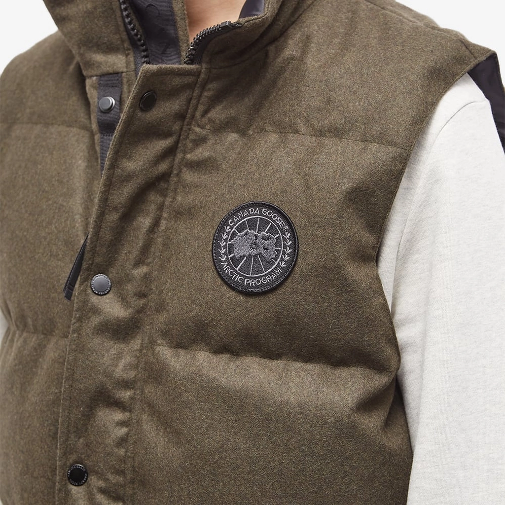 Canada Goose Men's Dynaluxe Wool Garson Vest Military Green Melange